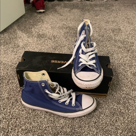 Converse Other - blue youth high top converse !